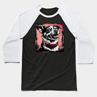 Retro Art Chihuahua Dog Lover Baseball T-Shirt